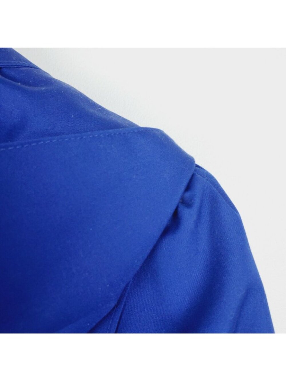 Vintage 1990's Misty Harbor Model Beth Cobalt Blue Rmvbl Liner Coat 6 Petite NWT - Picture 10 of 11